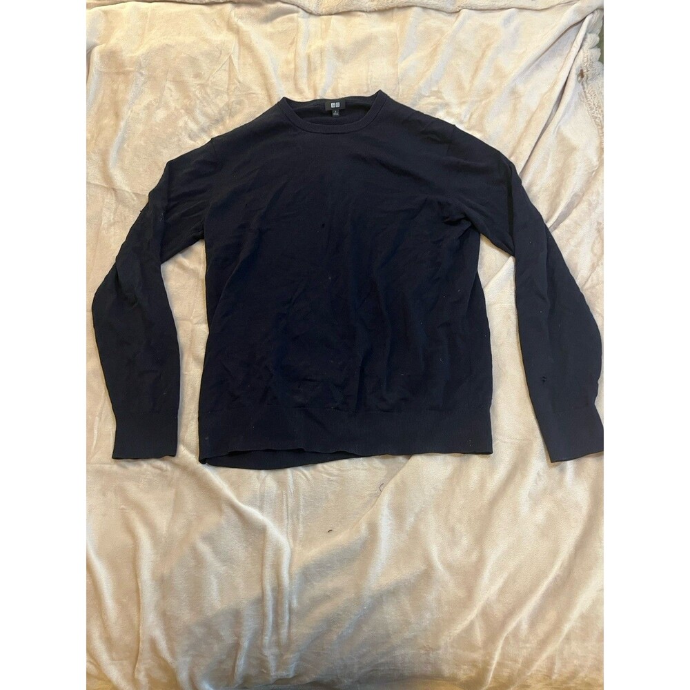 Uniqlo Men's Black Pullover Crewneck Sweater Size Large